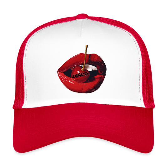 Taste of Disco, Trucker Cap - vit/röd
