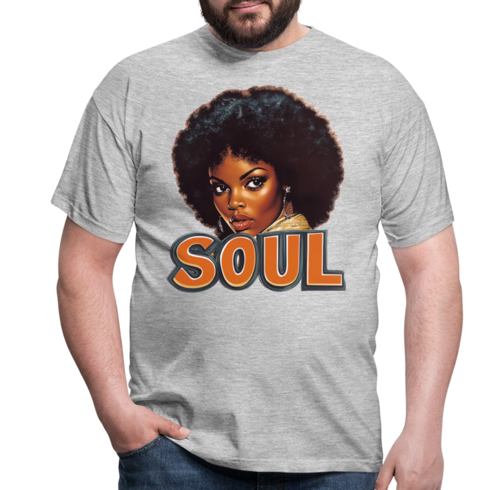 Soulful Vibes, T-shirt herr - gråmelerad