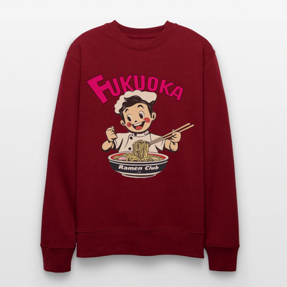 Fukuoka Ramen Club, Ekologisk sweatshirt CHANGER unisex från Stanley/Stella - vinröd