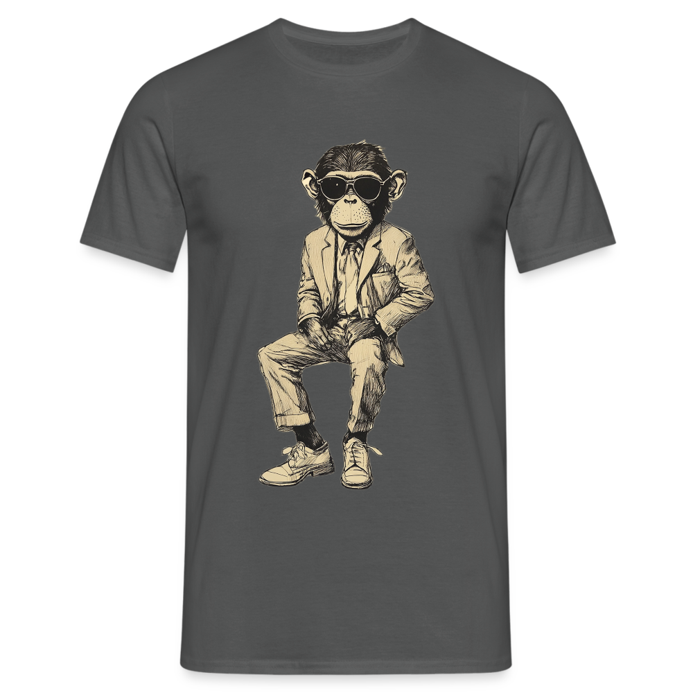 Mod Monkey, T-shirt herr - kolgrå