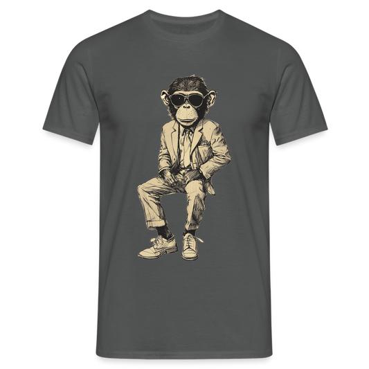 Mod Monkey, T-shirt herr - kolgrå