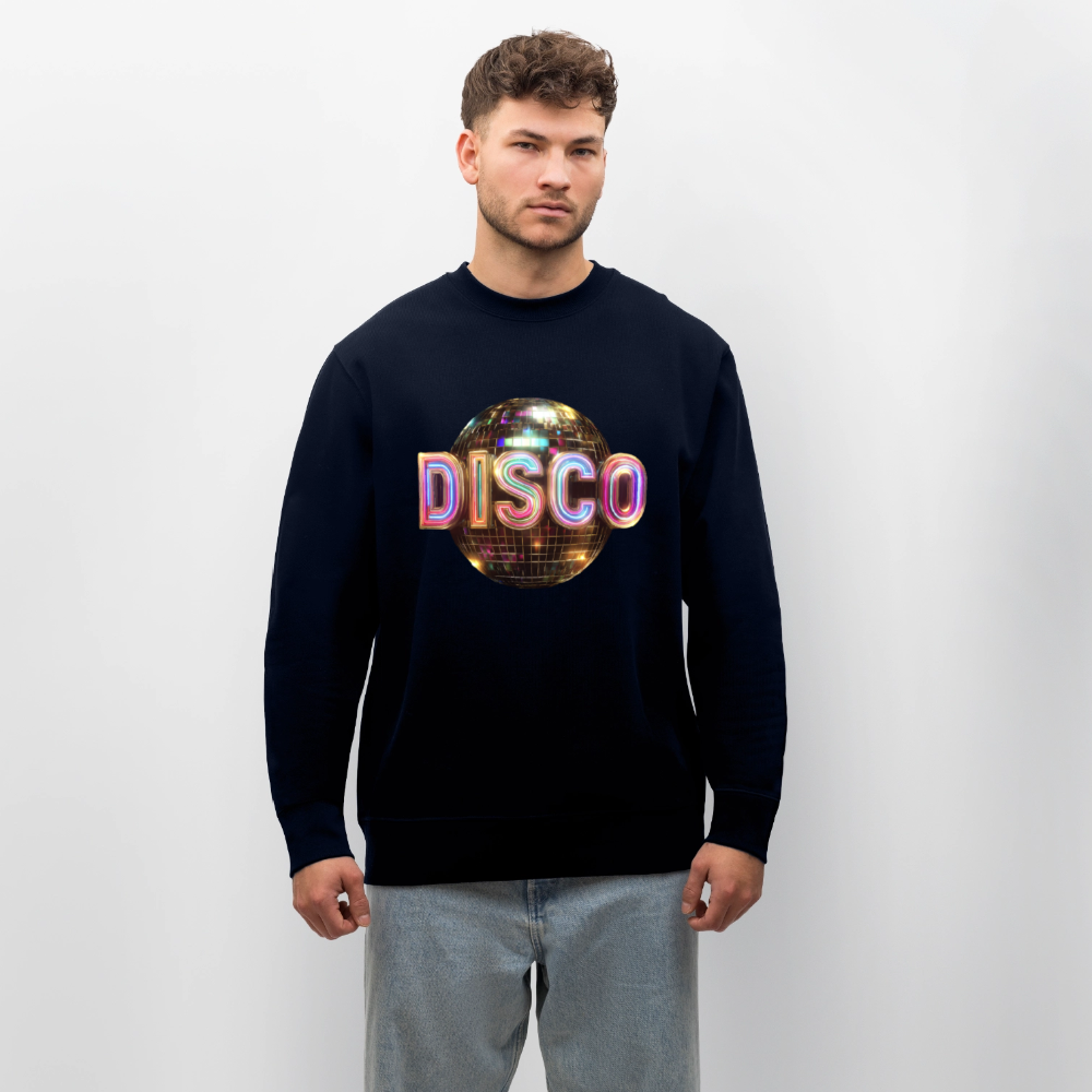 Disco Dreamscape, Ekologisk sweatshirt CHANGER unisex från Stanley/Stella - marinblått