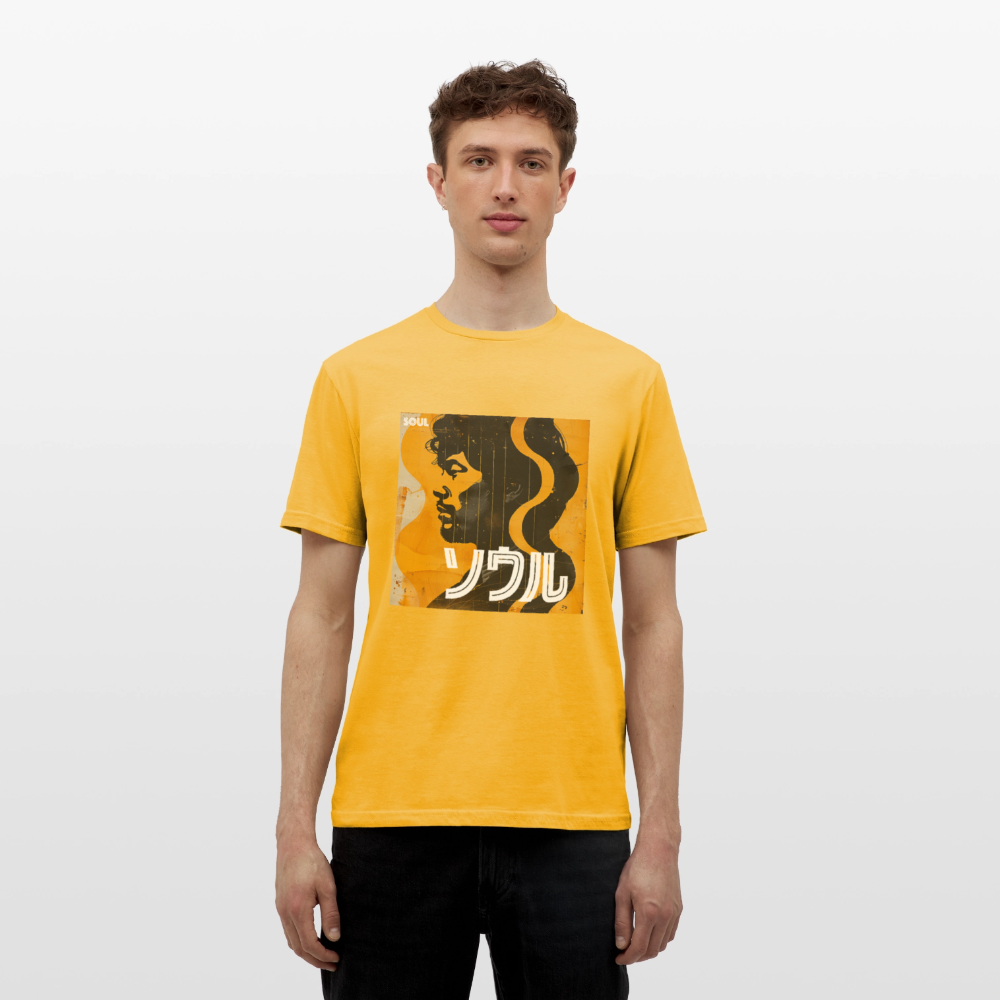 Nippon Grooves, T-shirt unisex - gul