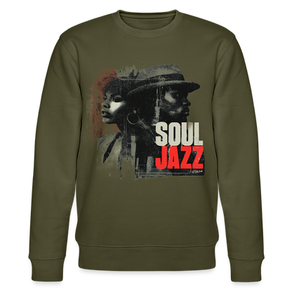 Soul Jazz Experience, Ekologisk sweatshirt CHANGER unisex från Stanley/Stella - kaki