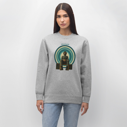 The Creator Has a Free Jazz Plan, Ekologisk sweatshirt CHANGER unisex från Stanley/Stella - gråmelerad