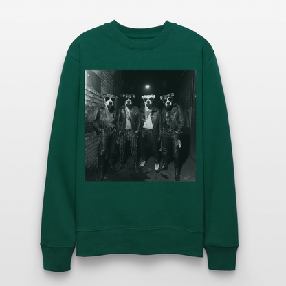 Barking Riot, Ekologisk sweatshirt CHANGER unisex från Stanley/Stella - skogsgrön