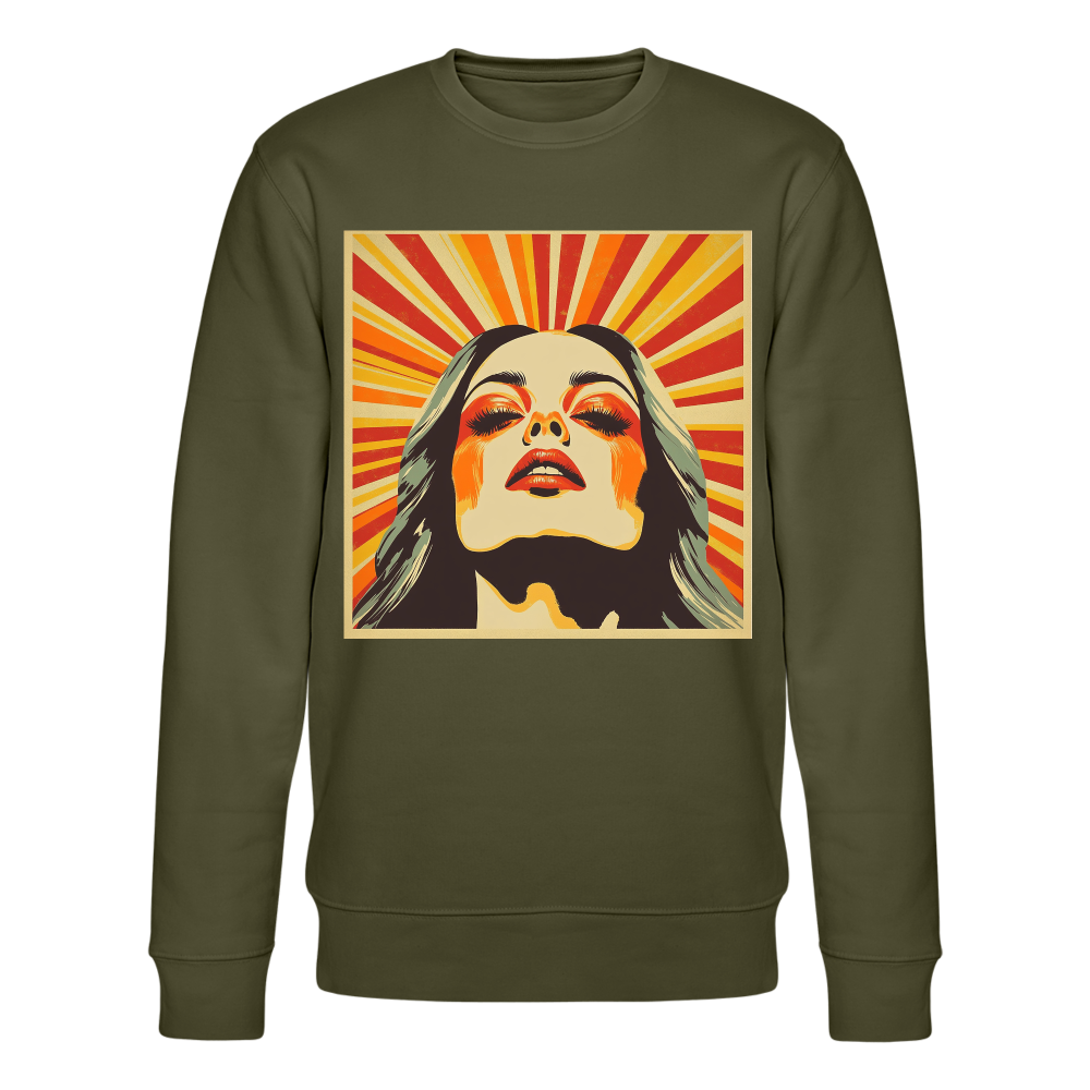 Sun Girl, Ekologisk sweatshirt CHANGER unisex från Stanley/Stella - kaki