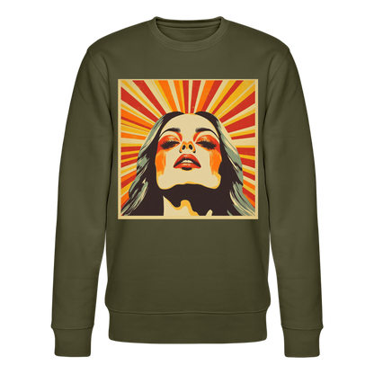 Sun Girl, Ekologisk sweatshirt CHANGER unisex från Stanley/Stella - kaki