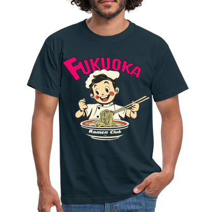 Fukuoka Ramen Club, T-shirt herr - marinblå