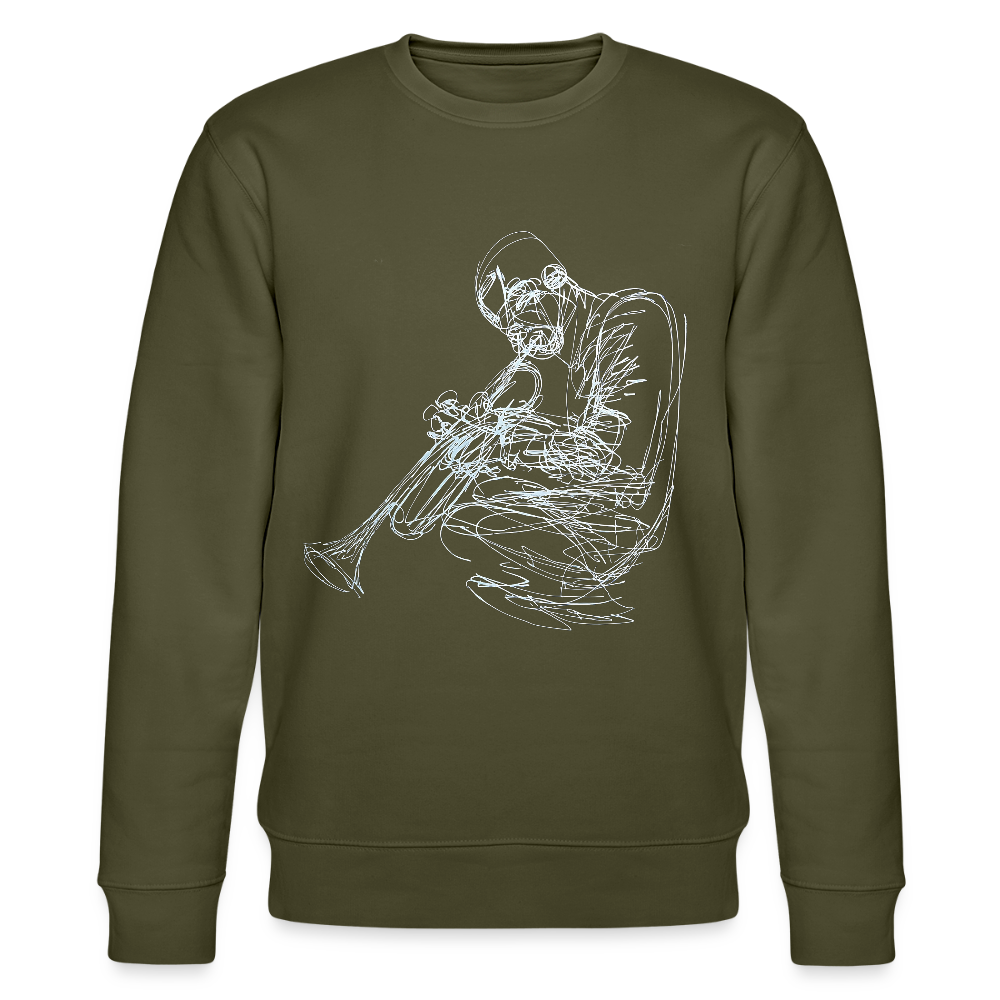 Contours of Jazz, Ekologisk sweatshirt CHANGER unisex från Stanley/Stella - kaki