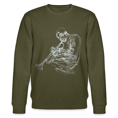Contours of Jazz, Ekologisk sweatshirt CHANGER unisex från Stanley/Stella - kaki