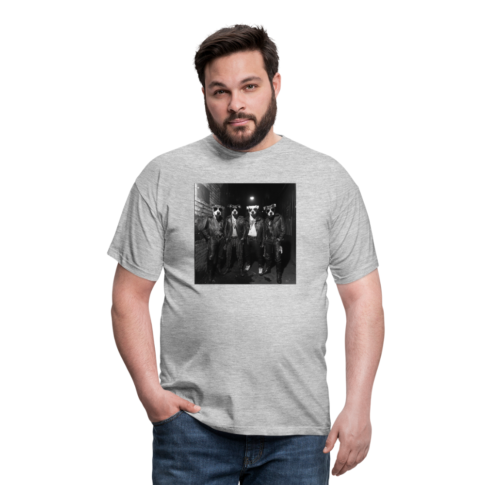 Barking Riot, T-shirt herr - gråmelerad