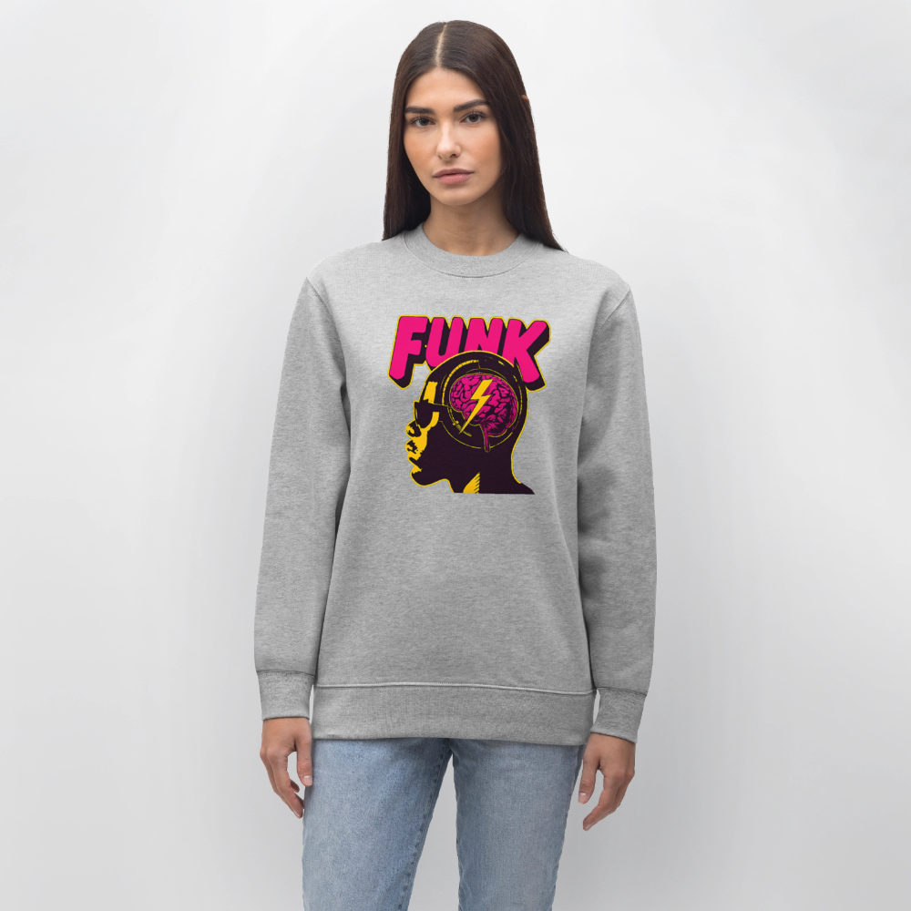 Funk Head, Ekologisk sweatshirt CHANGER unisex från Stanley/Stella - gråmelerad
