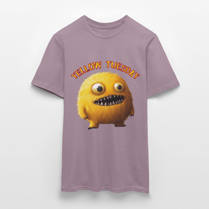 Yellow Tuesday – Funky, Not Blue, T-shirt herr - lilagrå 