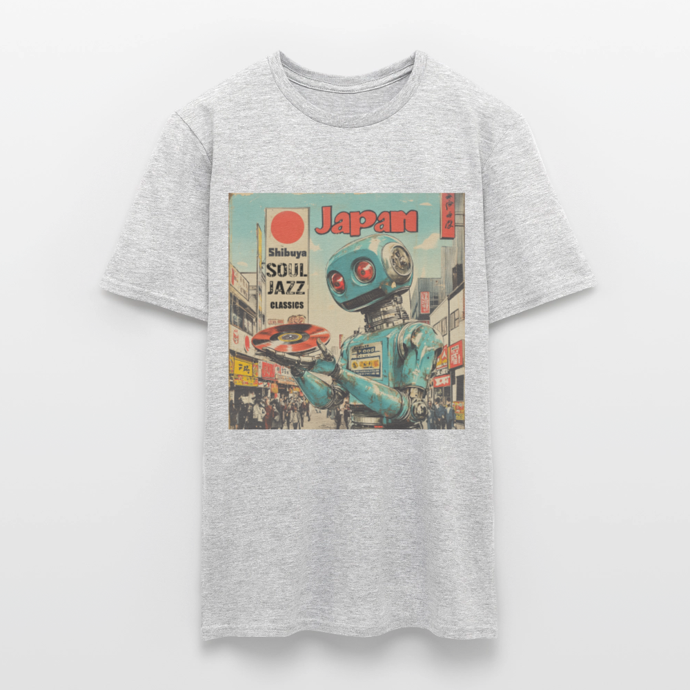 Shibuya Soul Jazz Classics, T-shirt herr - gråmelerad