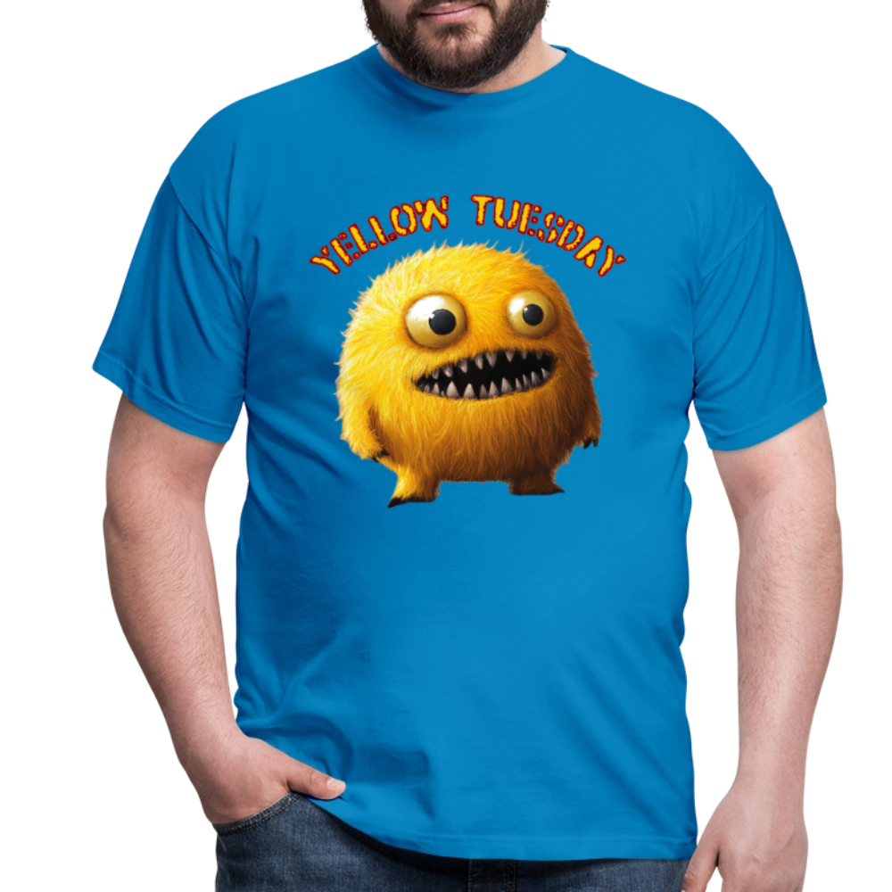 Yellow Tuesday – Funky, Not Blue, T-shirt herr - kungsblå