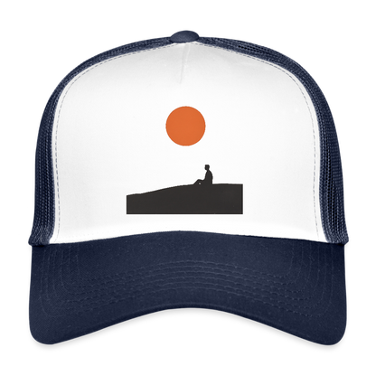 Under the sun, Trucker Cap - vit/marinblå