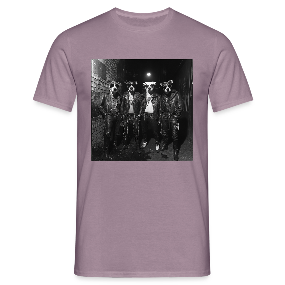 Barking Riot, T-shirt herr - lilagrå 