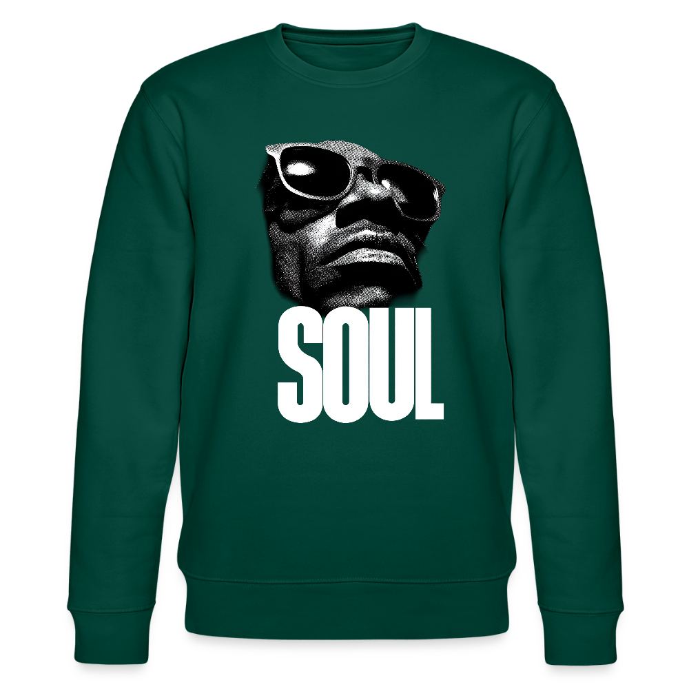 Soul Frequency, Ekologisk sweatshirt CHANGER unisex från Stanley/Stella - skogsgrön