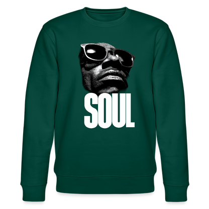 Soul Frequency, Ekologisk sweatshirt CHANGER unisex från Stanley/Stella - skogsgrön