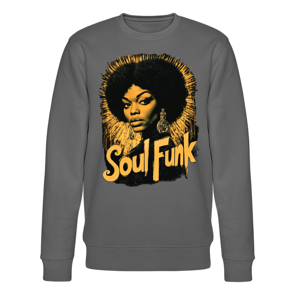 Soul Funk, Ekologisk sweatshirt CHANGER unisex från Stanley/Stella - kolgrå