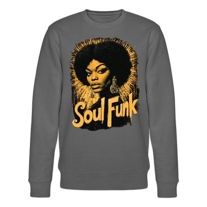 Soul Funk, Ekologisk sweatshirt CHANGER unisex från Stanley/Stella - kolgrå