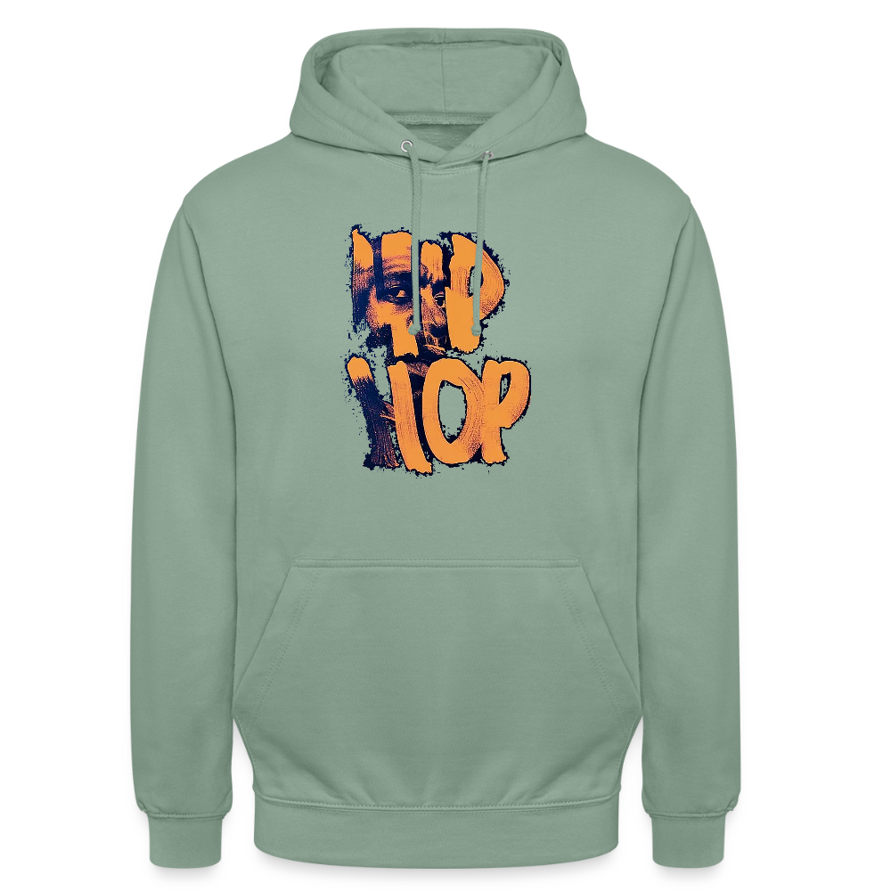 Raised on Boom Bap, Luvtröja unisex - grågrön