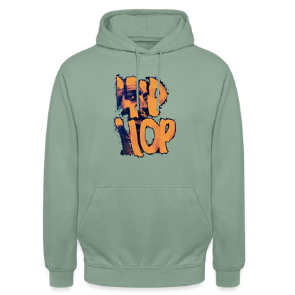 Raised on Boom Bap, Luvtröja unisex - grågrön