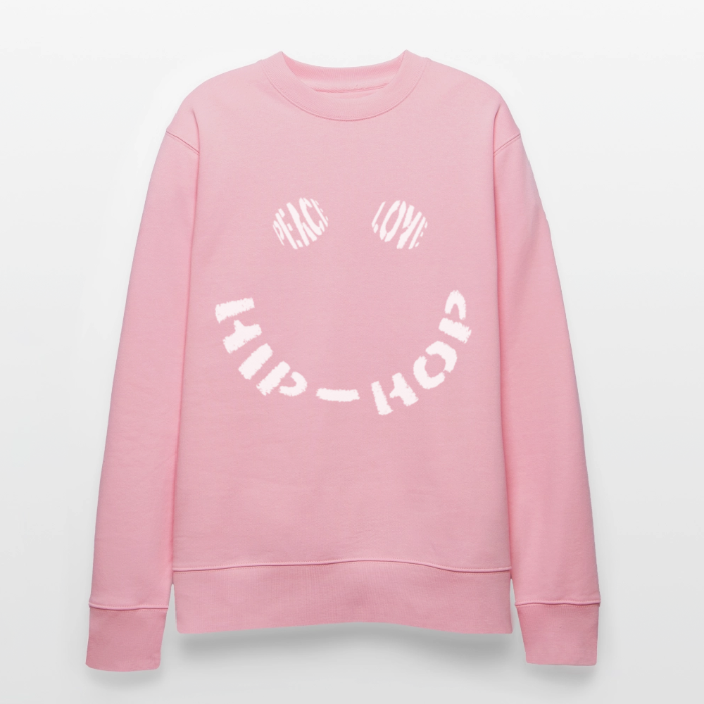 Peace, Love & Hip-Hop, Ekologisk sweatshirt CHANGER unisex från Stanley/Stella - ljusrosa