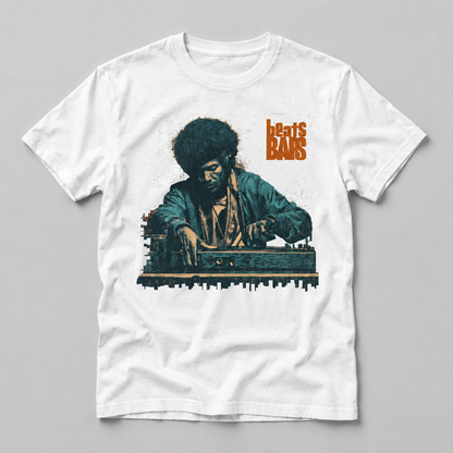 Beats and Bars t-shirt unisex vit - Acceso