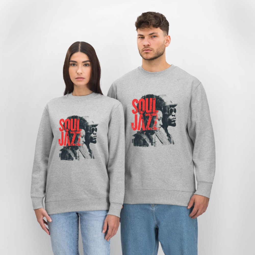 The Essence of Soul Jazz, Ekologisk sweatshirt CHANGER unisex från Stanley/Stella - gråmelerad