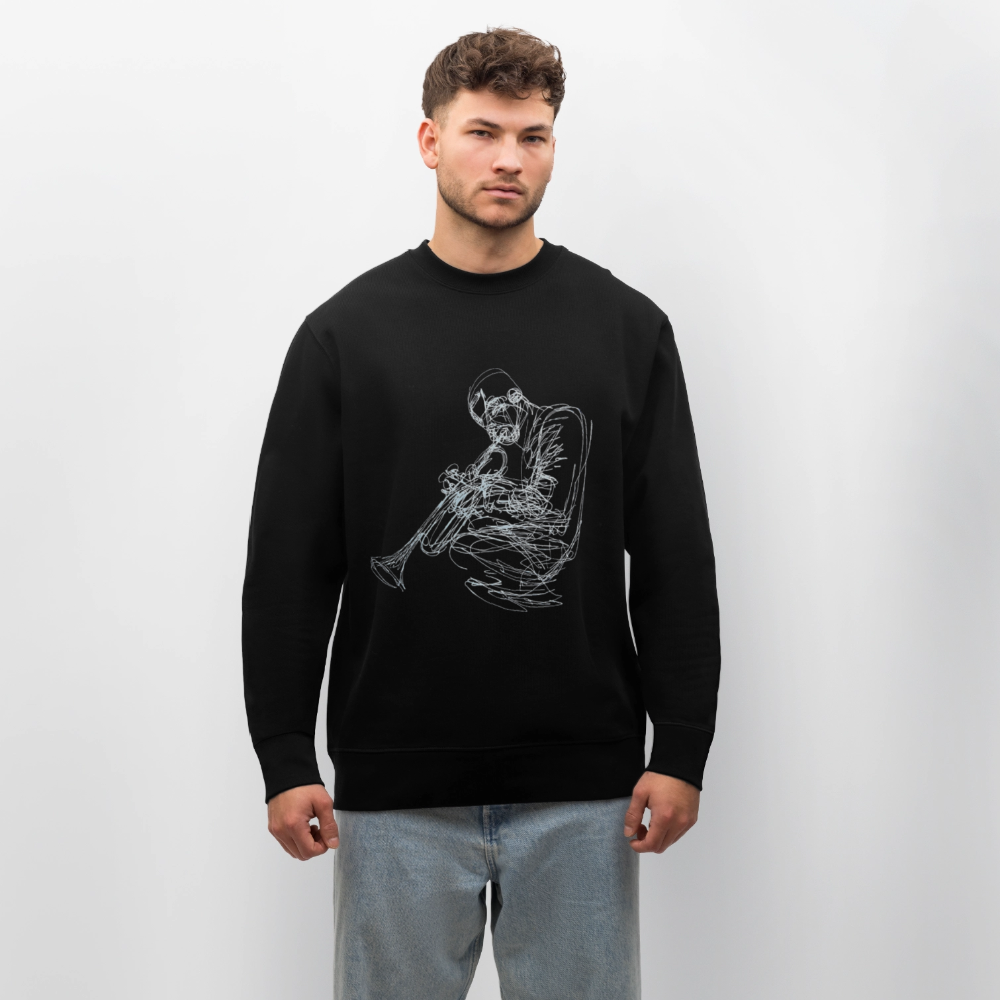 Contours of Jazz, Ekologisk sweatshirt CHANGER unisex från Stanley/Stella - svart