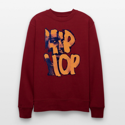 Raised on Boom Bap, Ekologisk sweatshirt CHANGER unisex från Stanley/Stella - vinröd