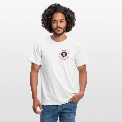 Where Music Lives – Powered by Acceso Family (small print), T-shirt unisex - vit