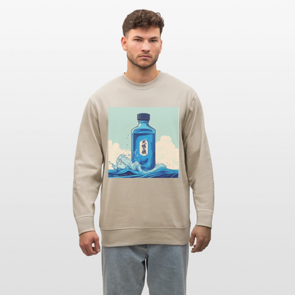 I Blått och Tystnad, Ekologisk sweatshirt CHANGER unisex från Stanley/Stella - beige