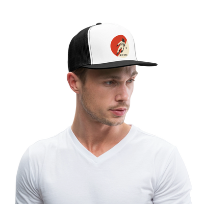 Space Dance, Trucker Cap - vit/svart