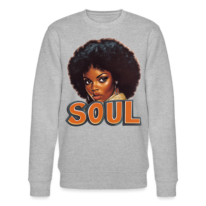 Soulful Vibes, Ekologisk sweatshirt CHANGER unisex från Stanley/Stella - gråmelerad