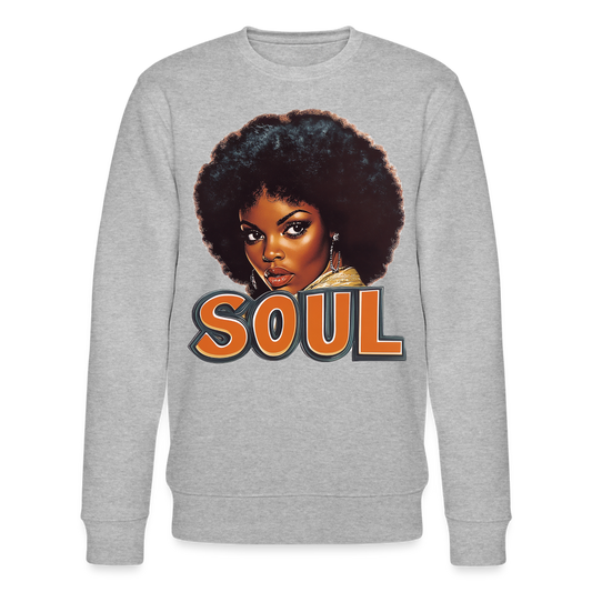 Soulful Vibes, Ekologisk sweatshirt CHANGER unisex från Stanley/Stella - gråmelerad