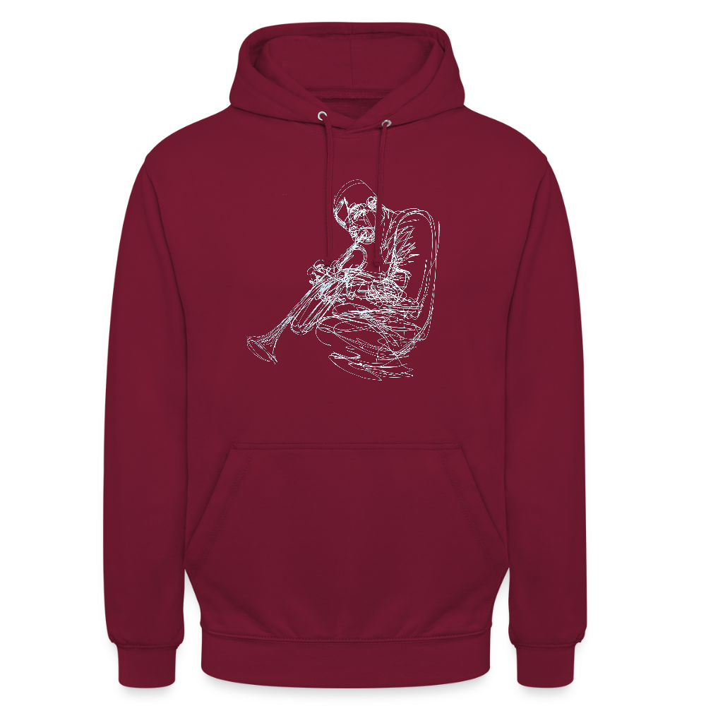 Contours of Jazz, Luvtröja unisex - bordeaux