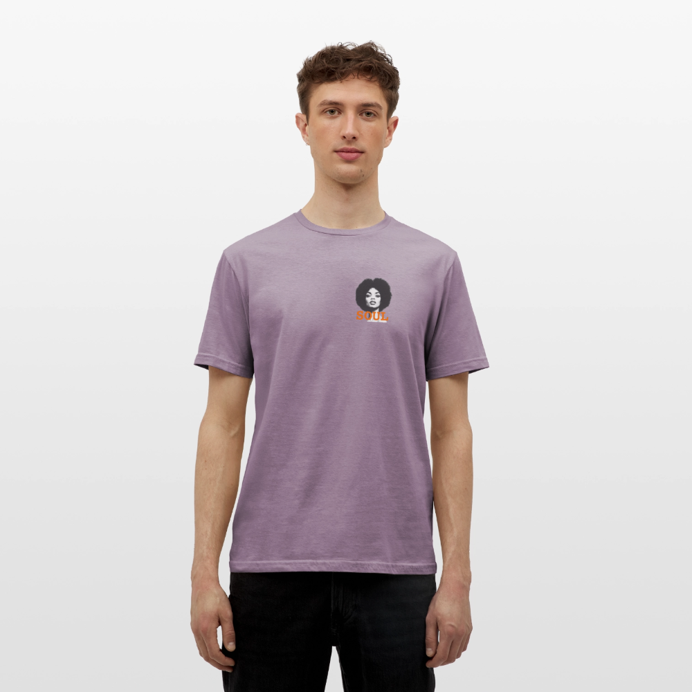 T-shirt unisex - Litet brösttryck - Litet brösttryck - lilagrå 