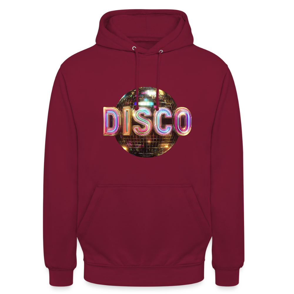 Disco Dreamscape, Luvtröja unisex - bordeaux