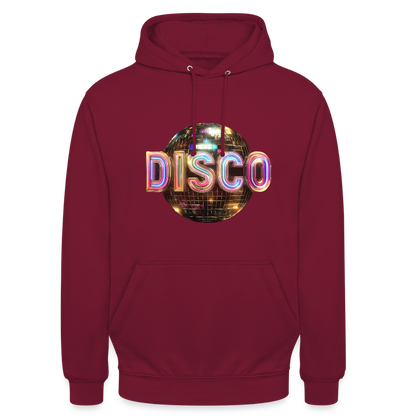 Disco Dreamscape, Luvtröja unisex - bordeaux