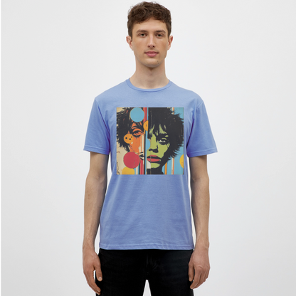 Split Faces, T-shirt herr - carolina blue