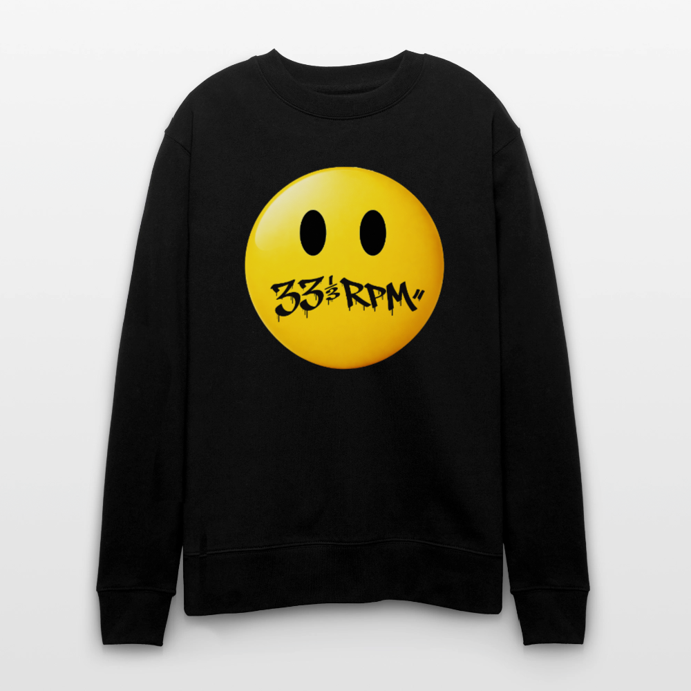 Turntable Grin, Ekologisk sweatshirt CHANGER unisex från Stanley/Stella - svart