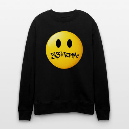 Turntable Grin, Ekologisk sweatshirt CHANGER unisex från Stanley/Stella - svart