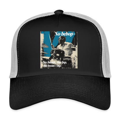 Push It Bebop, Trucker Cap - svart/stengrå