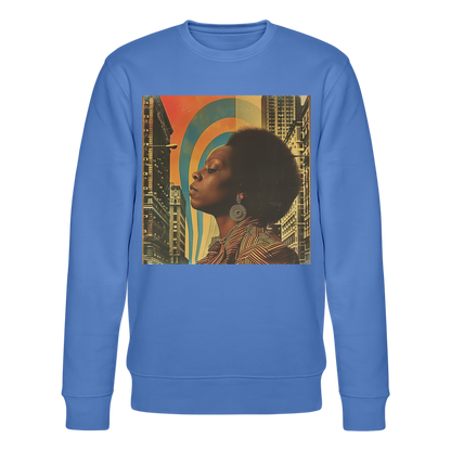 Jazz in the Moonlight, Ekologisk sweatshirt CHANGER unisex från Stanley/Stella - blå