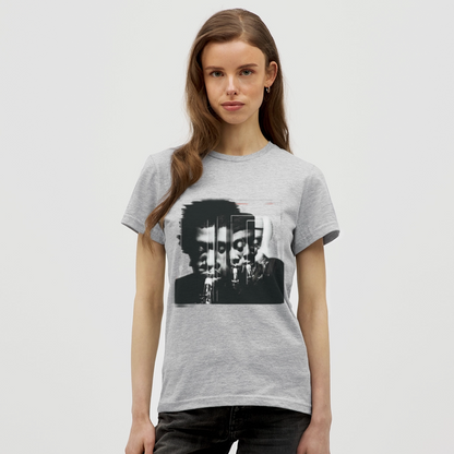 Between Breaths, T-shirt dam - gråmelerad