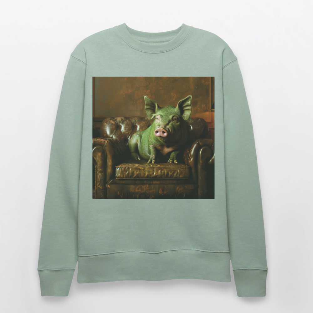 Grön Elegans, Ekologisk sweatshirt CHANGER unisex från Stanley/Stella - ljus grågrön