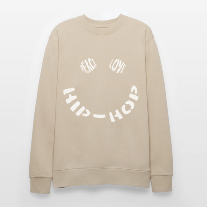 Peace, Love & Hip-Hop, Ekologisk sweatshirt CHANGER unisex från Stanley/Stella - beige